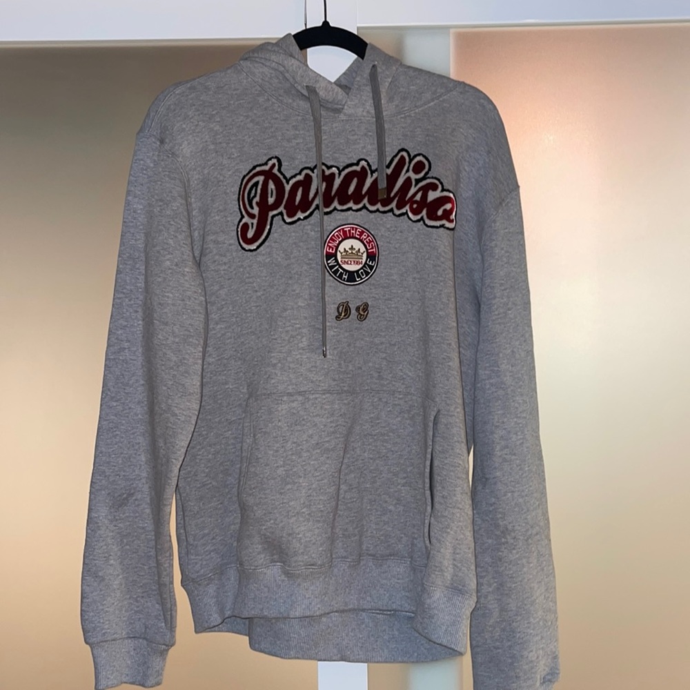 Dolce & Gabbana - Light Gray Men’s Paradiso Hoodie/ Hooded Sweatshirt Size 50